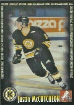 2000-01 Kingston Frontenacs (OHL) #12 Justin McCutcheon Front