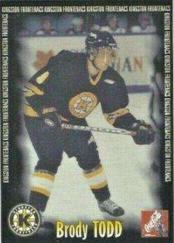 2000-01 Kingston Frontenacs (OHL) #22 Brody Todd Front