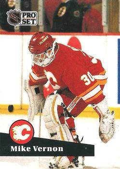 1991-92 Pro Set French #35 Mike Vernon Front