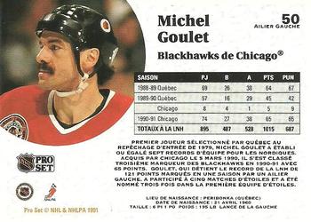 1991-92 Pro Set French #50 Michel Goulet Back