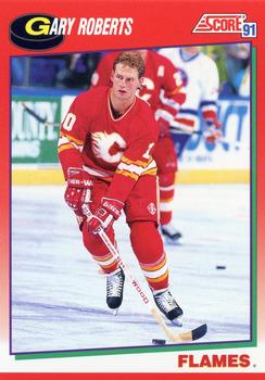 1991-92 Score Canadian English #199 Gary Roberts Front