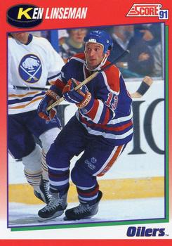 1991-92 Score Canadian English #239 Ken Linseman Front