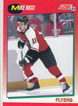 1991-92 Score Canadian English #28 Mike Ricci Front