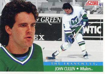 1991-92 Score Canadian English #311 John Cullen Front