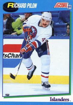 1991-92 Score Canadian English #417 Richard Pilon Front