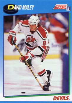 1991-92 Score Canadian English #426 David Maley Front