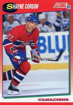 1991-92 Score Canadian English #65 Shayne Corson Front