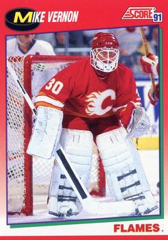 1991-92 Score Canadian English #80 Mike Vernon Front