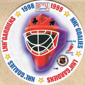 1998-99 Bicycle NHL Hockey Aces Goalies #3♣ Bill Ranford Back