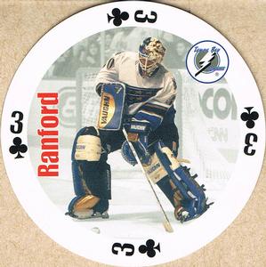 1998-99 Bicycle NHL Hockey Aces Goalies #3♣ Bill Ranford Front