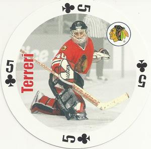 1998-99 Bicycle NHL Hockey Aces Goalies #5♣ Chris Terreri Front