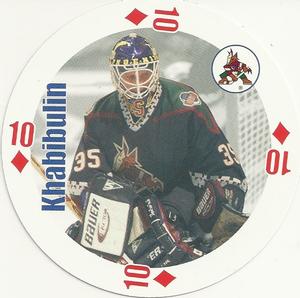1998-99 Bicycle NHL Hockey Aces Goalies #10♦ Nikolai Khabibulin Front