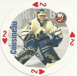 1998-99 Bicycle NHL Hockey Aces Goalies #2♥ Marcel Cousineau Front