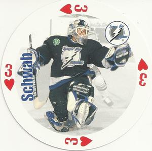 1998-99 Bicycle NHL Hockey Aces Goalies #3♥ Corey Schwab Front