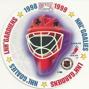 1998-99 Bicycle NHL Hockey Aces Goalies #4♥ Dwayne Roloson Back