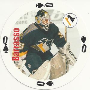 1998-99 Bicycle NHL Hockey Aces Goalies #Q♠ Tom Barrasso Front