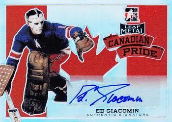 2014-15 In The Game Leaf Metal - Canadian Pride #CP-EG1 Ed Giacomin Front