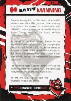 2004-05 Huntsville Havoc (SPHL) #NNO Dewayne Manning Back