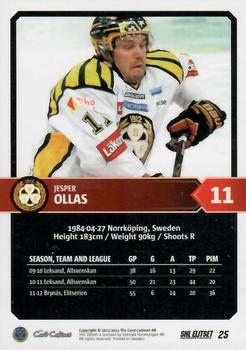 2012-13 SHL Elitset #25 Jesper Ollas Back