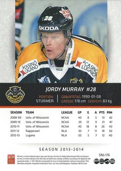2013-14 PCAS Swiss National League #SNL-176 Jordy Murray Back