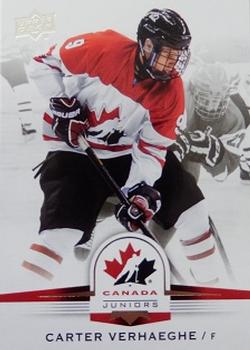 2014 Upper Deck Team Canada Juniors #20 Carter Verhaeghe Front