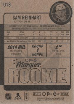 2014-15 Upper Deck - 2014-15 O-Pee-Chee Update #U18 Sam Reinhart Back