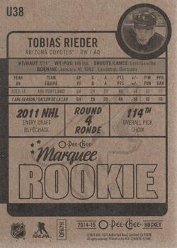 2014-15 Upper Deck - 2014-15 O-Pee-Chee Update #U38 Tobias Rieder Back