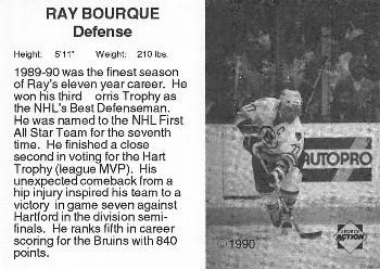 1990-91 Sports Action Boston Bruins #NNO Ray Bourque Back