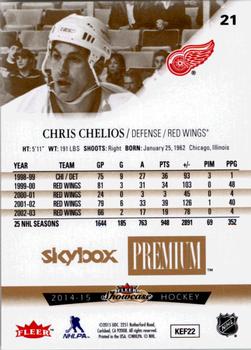 2014-15 Fleer Showcase - Skybox Premium #21 Chris Chelios Back