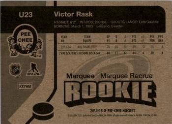 2014-15 Upper Deck - 2014-15 O-Pee-Chee Update Retro #U23 Victor Rask Back