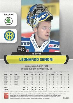2011-12 PCAS Swiss National League #SNL-002 Leonardo Genoni Back