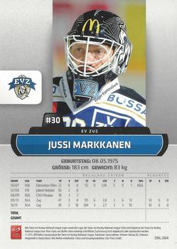 2011-12 PCAS Swiss National League #SNL-064 Jussi Markkanen Back