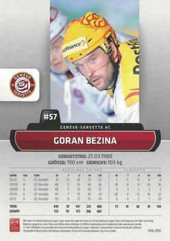 2011-12 PCAS Swiss National League #SNL-092 Goran Bezina Back