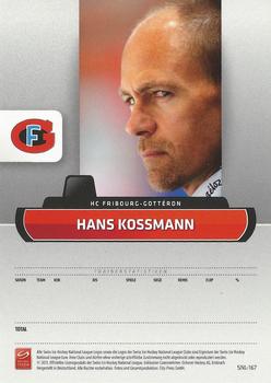 2011-12 PCAS Swiss National League #SNL-167 Hans Kossmann Back