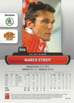 2011-12 PCAS Swiss National League #SNL-170 Marco Streit Back