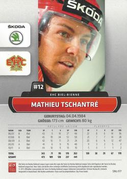 2011-12 PCAS Swiss National League #SNL-177 Mathieu Tschantré Back