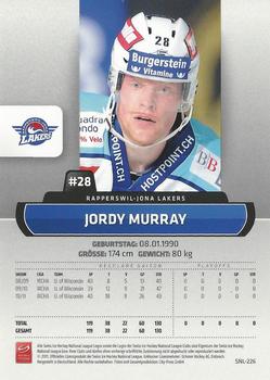 2011-12 PCAS Swiss National League #SNL-226 Jordy Murray Back