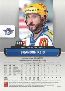 2011-12 PCAS Swiss National League #SNL-227 Brandon Reid Back