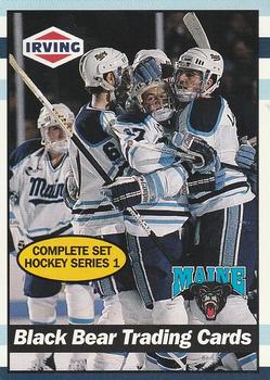 1992-93 Irving Maine Black Bears (NCAA) #1 Header Card Front