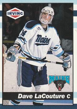 1992-93 Irving Maine Black Bears (NCAA) #9 Dave LaCouture Front