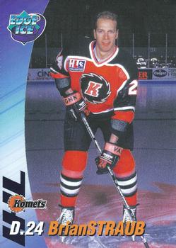 1995-96 Edge Ice Fort Wayne Komets (IHL) #NNO Brian Straub Front