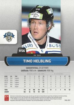 2011-12 PCAS Swiss National League - Promotion Cards #SNL-067 Timo Helbling Back