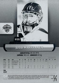 2011-12 PCAS Swiss National League - Base Cards Back Printing Plate Black #SNL-064 Jussi Markkanen Front
