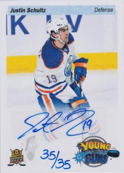 2014-15 Upper Deck - 25th Anniversary Young Guns Tribute Priority Signings Fall Expo #PS-JS1 Justin Schultz Front