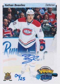 2014-15 Upper Deck - 25th Anniversary Young Guns Tribute Priority Signings Fall Expo #PS-NB Nathan Beaulieu Front