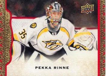 2014-15 Upper Deck Masterpieces - Framed Red Cloth #29 Pekka Rinne Front