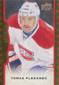 2014-15 Upper Deck Masterpieces - Framed Red Cloth #60 Tomas Plekanec Front