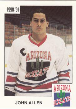 1990-91 Arizona Icecats (ACHA) #NNO John Allen Front
