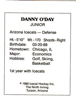 1990-91 Arizona Icecats (ACHA) #NNO Danny O'Day Back