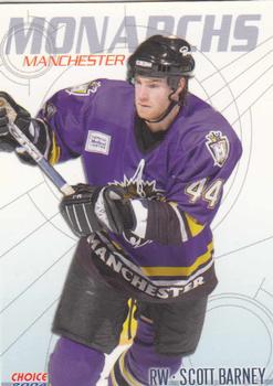 2003-04 Choice Manchester Monarchs (AHL) #1 Scott Barney Front